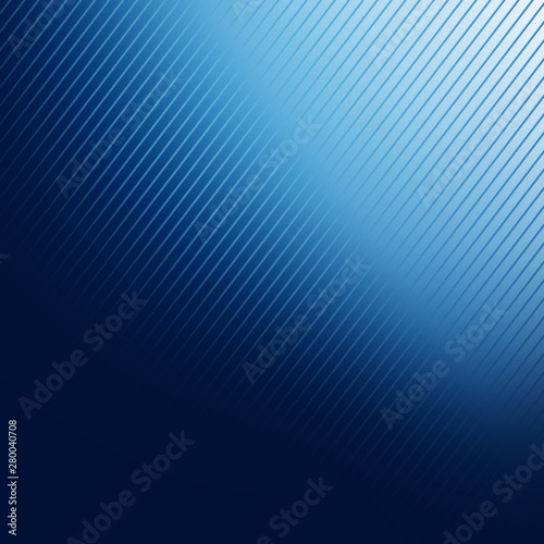 Blue abstract lines business background.