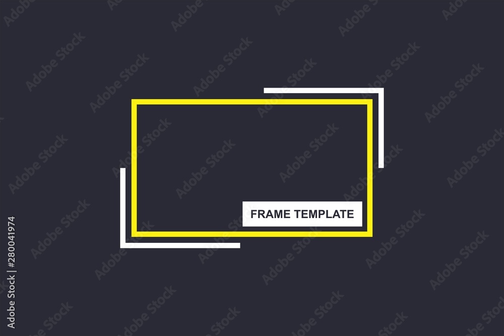 Modern lightweight banner. Banner frame borders Modern lightweight banner. Banner frame borders