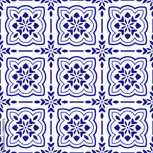 floral tile pattern
