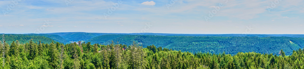 Panoramic view over Black Forest in Germany Panoramic view over Black Forest in Germany