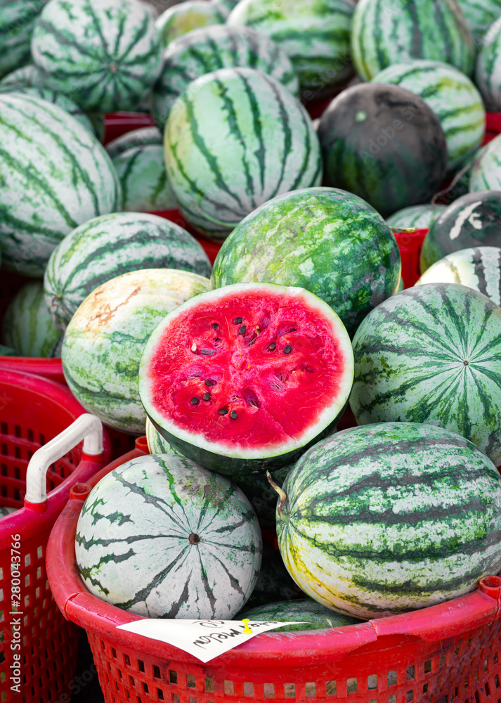Fresh Watermelon at a Local Market Fresh Watermelon at a Local Market