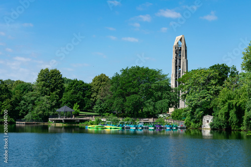 Kayak Dock area at Quarry Lake in Naperville Illinois near the Riverwalk