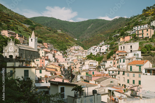 Riomaggiore town in Cinque Terre, Italy in the summer © Ivan Kurmyshov