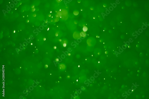 Green ufo bokeh background