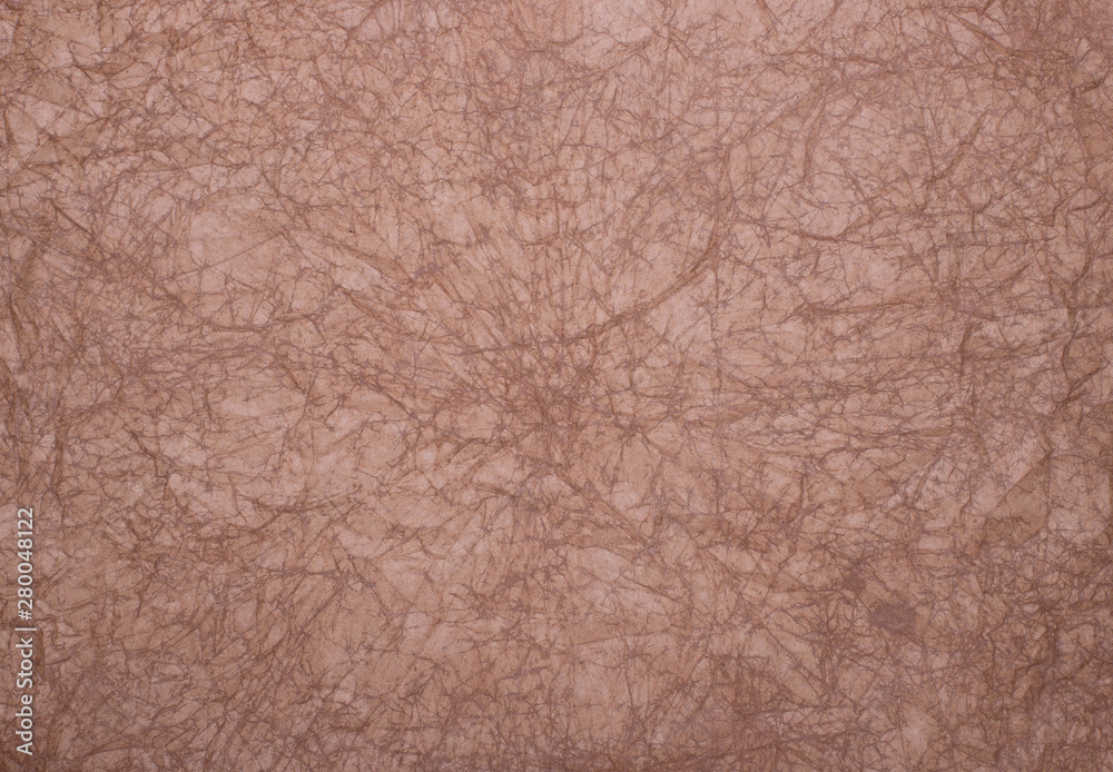 Fototapeta premium Texture wet craft crumpled paper, cardboard