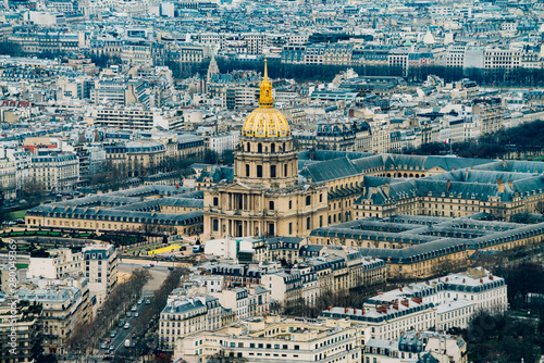 Beautiful panoramic view of Paris