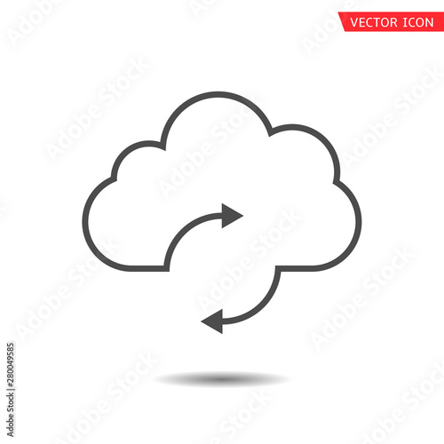 Cloud sync refresh icon