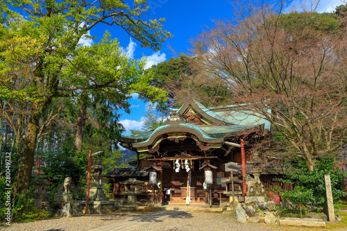 Traditional Japanese Shinto shrine. photo