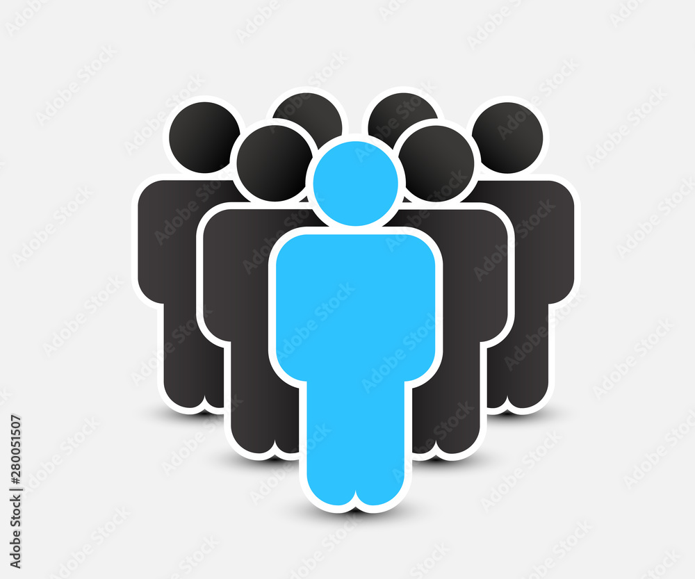 People icon in trendy flat style. Persons symbol for your infographics website design, logo. Crowd signs. Team or user group concept. Isolated on white background. People icon in trendy flat style. Persons symbol for your infographics website design, logo. Crowd signs. Team or user group concept. Isolated on white background.