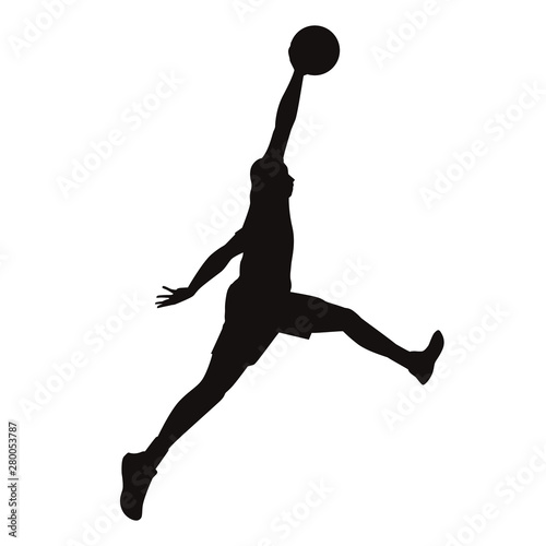 Basketball Player Silhouettes