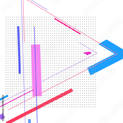 Background with dots and triangle