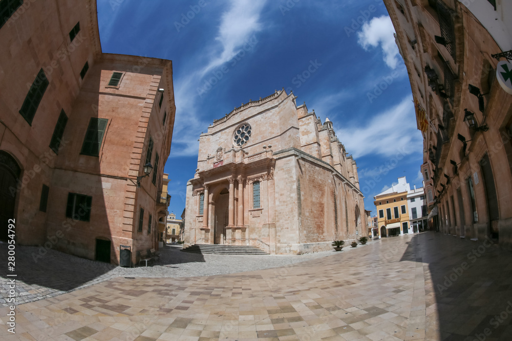 Fototapeta premium Cathedral of Santa Maria. Menorca, Balearic Islands, Spain