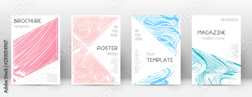 Cover page design template. Triangle brochure layo