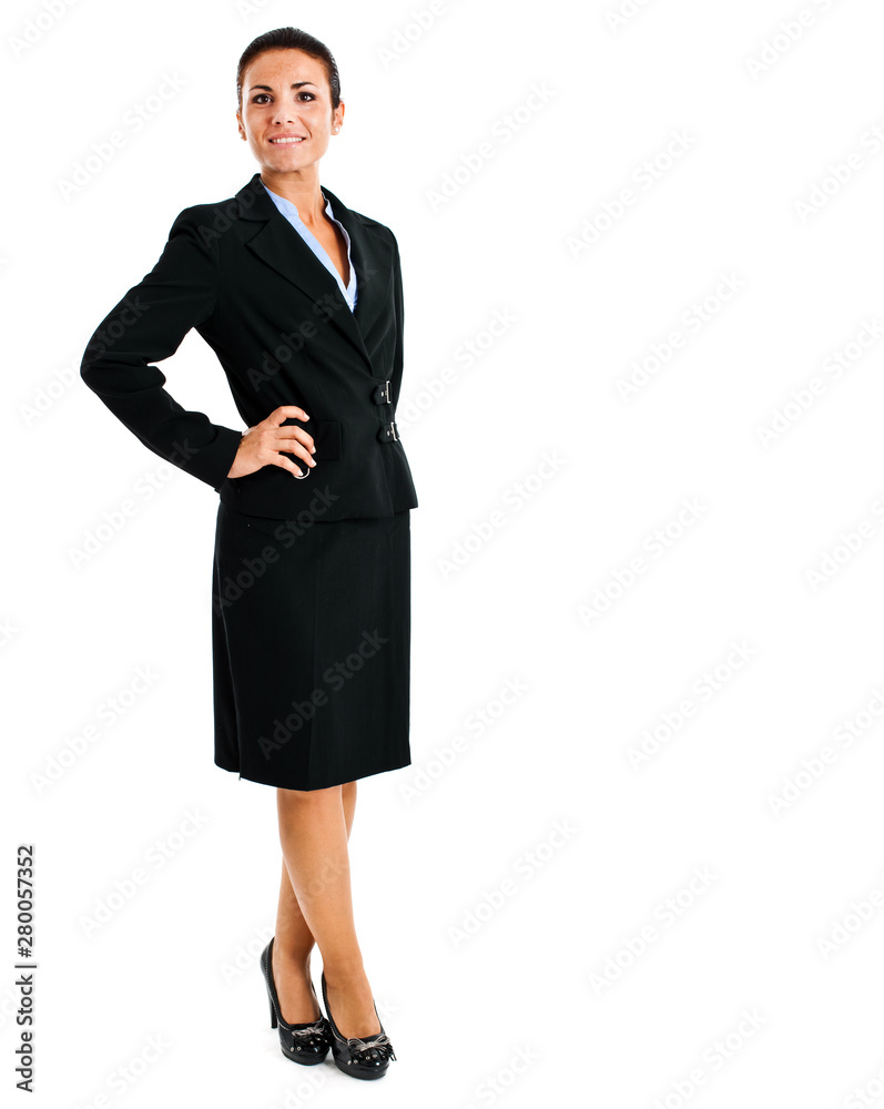 Young businesswoman portrait full length Young businesswoman portrait full length