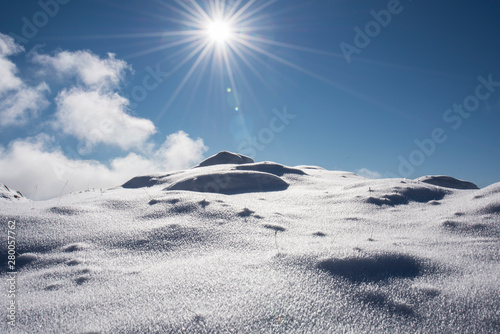 White and blue photo