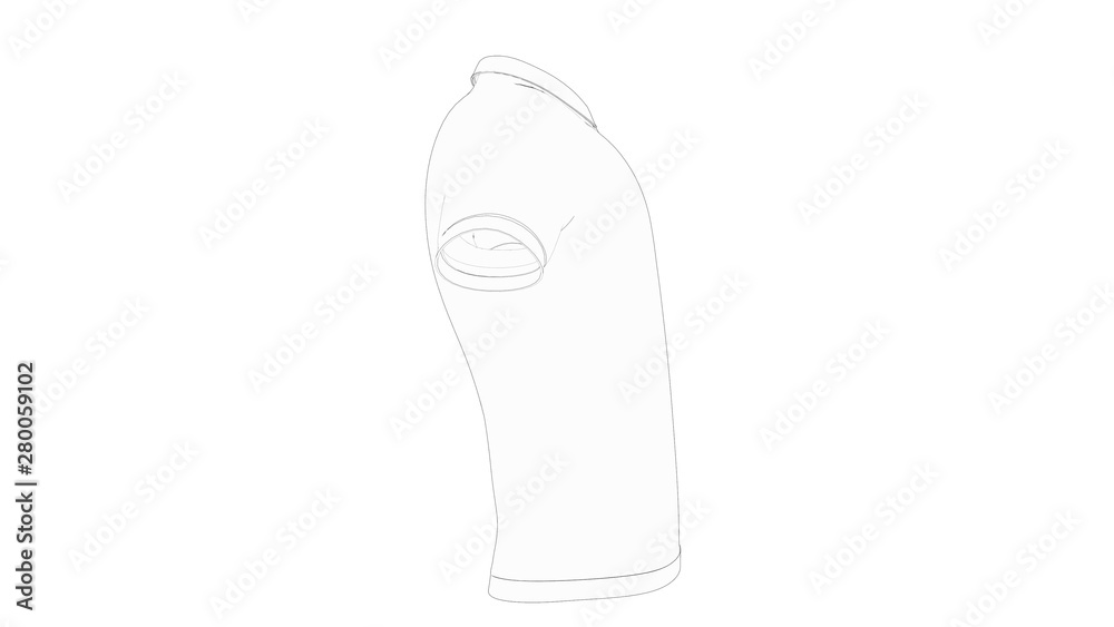 3d rendering of a polo shirt isolated in white background 3d rendering of a polo shirt isolated in white background