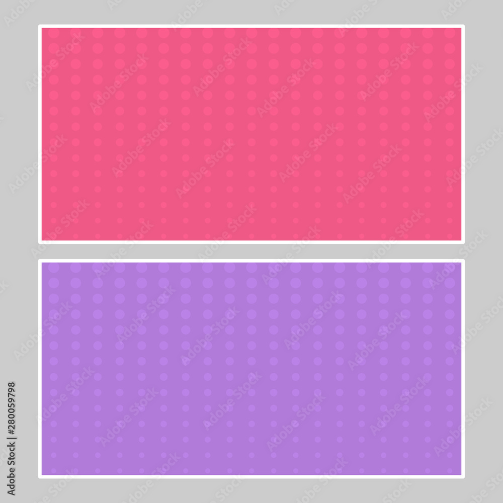 Set of multi colored pop art banners Set of multi colored pop art banners