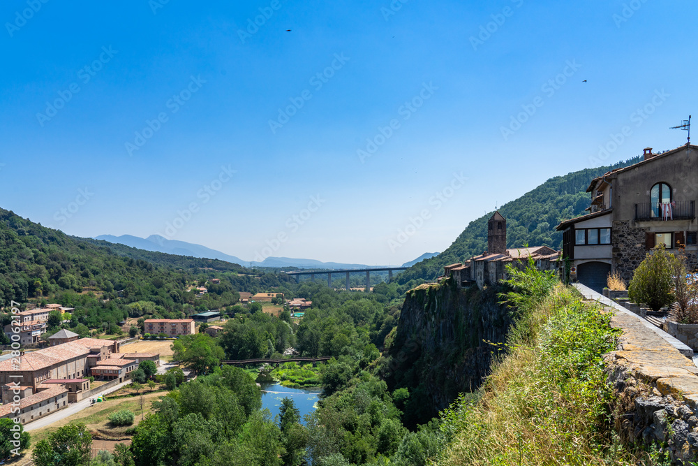 Medieval village of Castefollit de la Roca, Catalonia, Spain