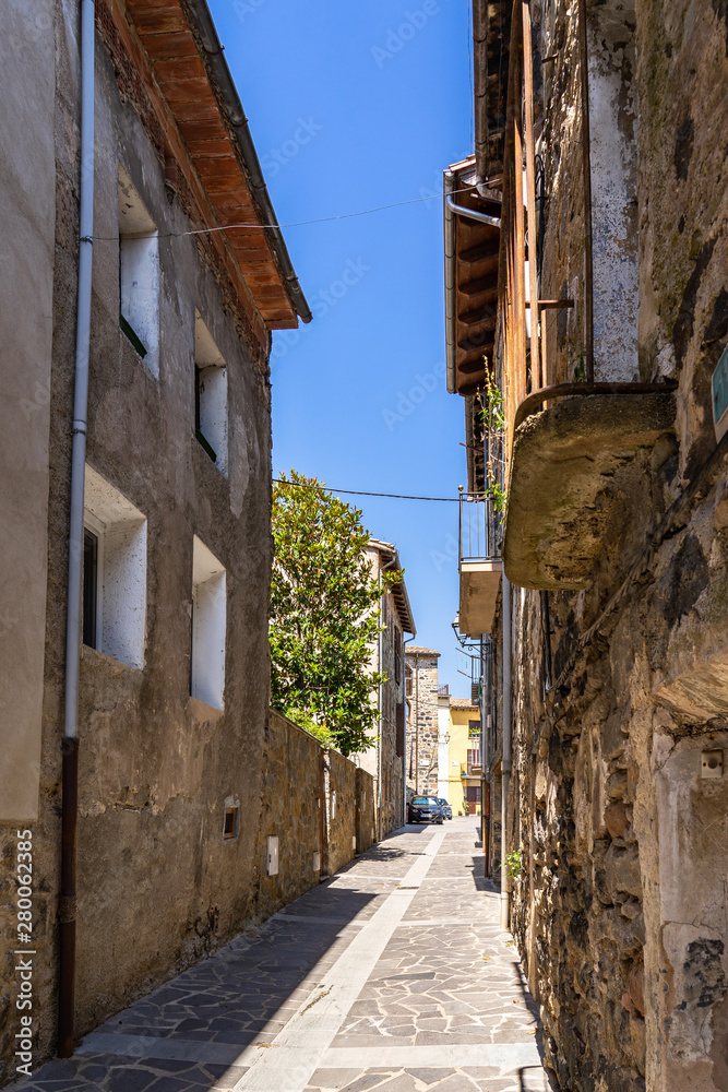 Medieval village of Castefollit de la Roca, Catalonia, Spain