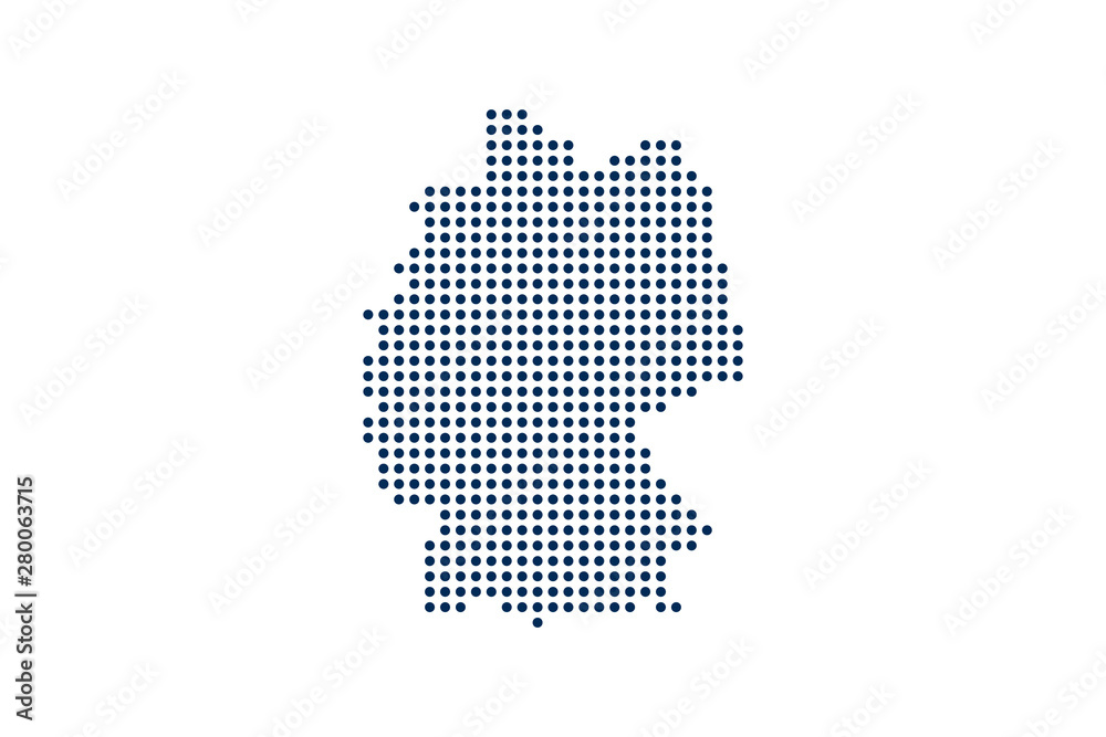 Obraz premium Germany Dot Map. Digital concept. Vector Design