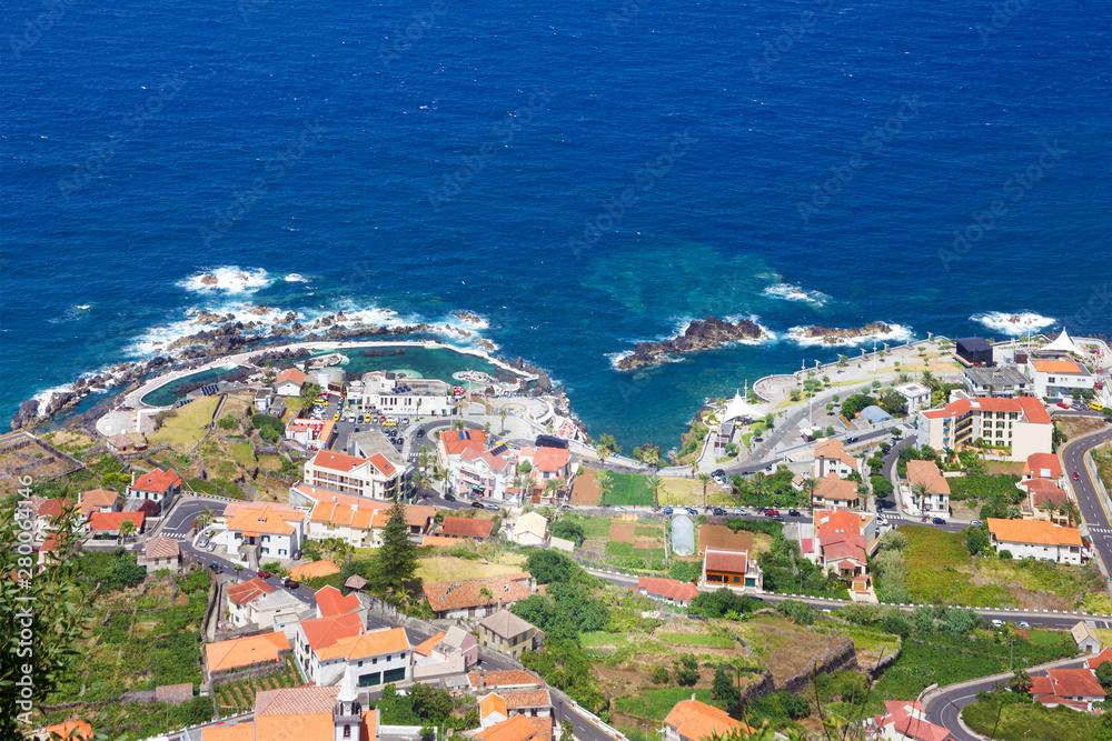 Madeira island, Portugal, Porto Moniz town