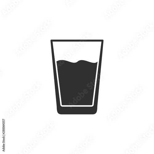 Glass of water  icon template color editable. Water cup symbol vector sign isolated on white background. Simple logo vector illustration for graphic and web design.