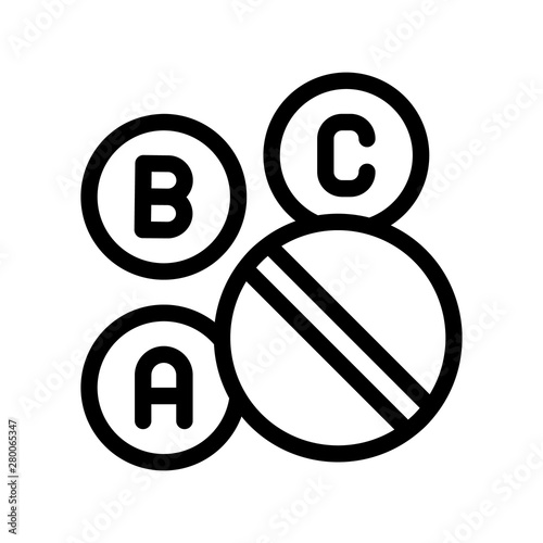 Medicine Vitamin Drugs Sport Vector Thin Line Icon. Creatine Powder Sport Nutrition for Sportsman Linear Pictogram. Dietary Ingredient, Bar for Bodybuilding Contour Illustration