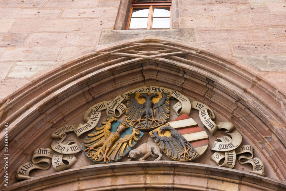 Nuremberg, Germany: Coat of arms - double-headed eagle
