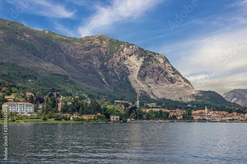 Como lake town mountain view, Lombardy, Italy © Travel Faery
