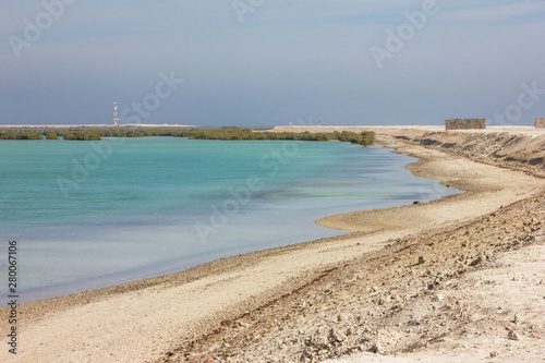 Sea view, United Arab Emirates. Sir Bani Yas island, Abu Dhabi