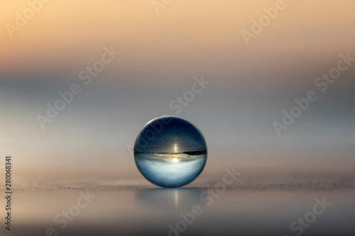 Glass transparent ball and Landscape
