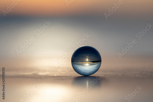 Glass transparent ball and Landscape