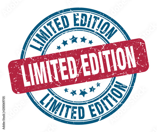 limited edition stamp. limited edition round grunge sign. limited edition