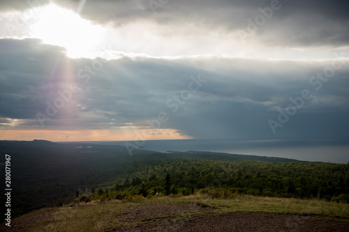 Angelic view from brockway mountain in Michigan