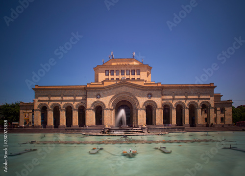 history museum and national gallery of armenia in the republic square, yerevan, armenia