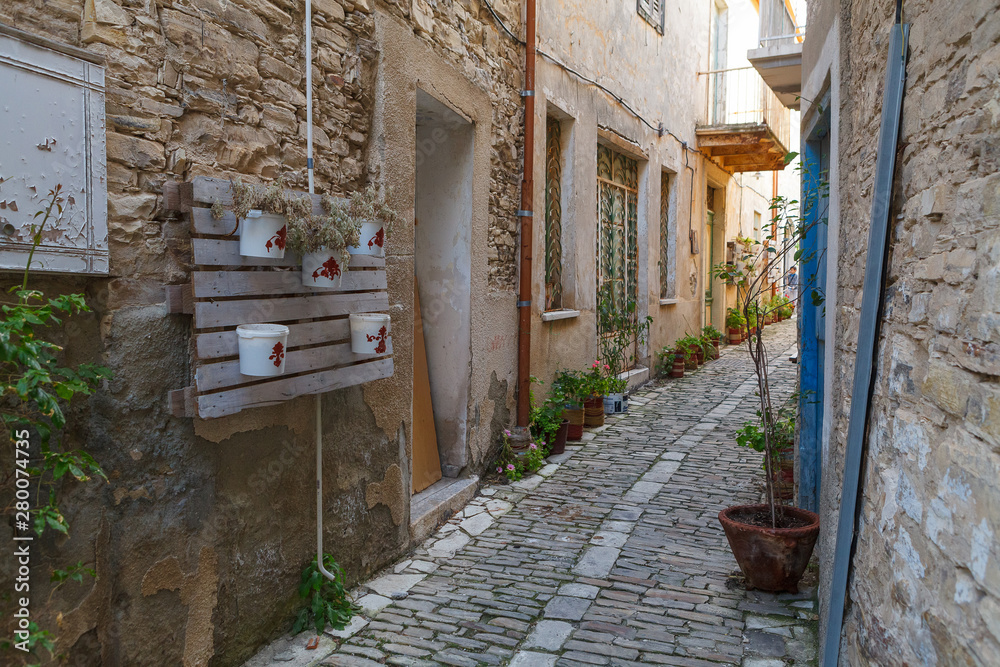 Streets in an old village of Pano Lefkara. Larnaca District, Cyprus. Streets in an old village of Pano Lefkara. Larnaca District, Cyprus.