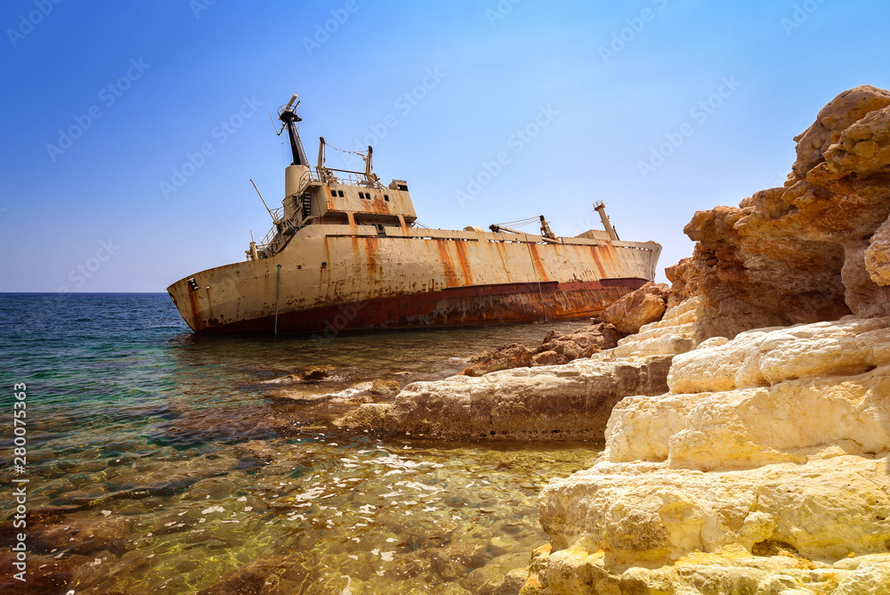 Abandoned ship wreck