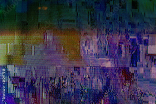 unique abstract digital design backdrop with tv glitch error
