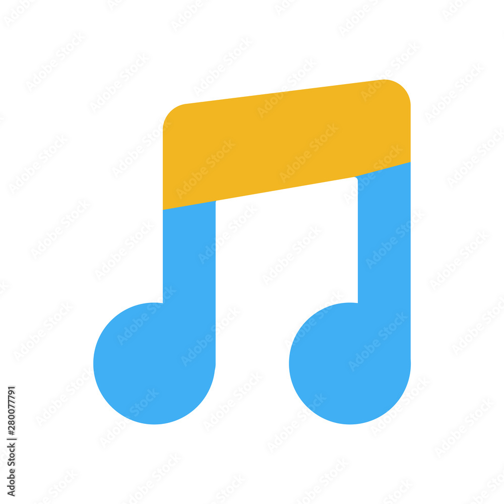 eighth note icon from music and media collection eighth note icon from music and media collection