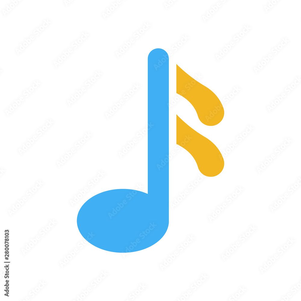 semiquaver icon from music and media collection semiquaver icon from music and media collection