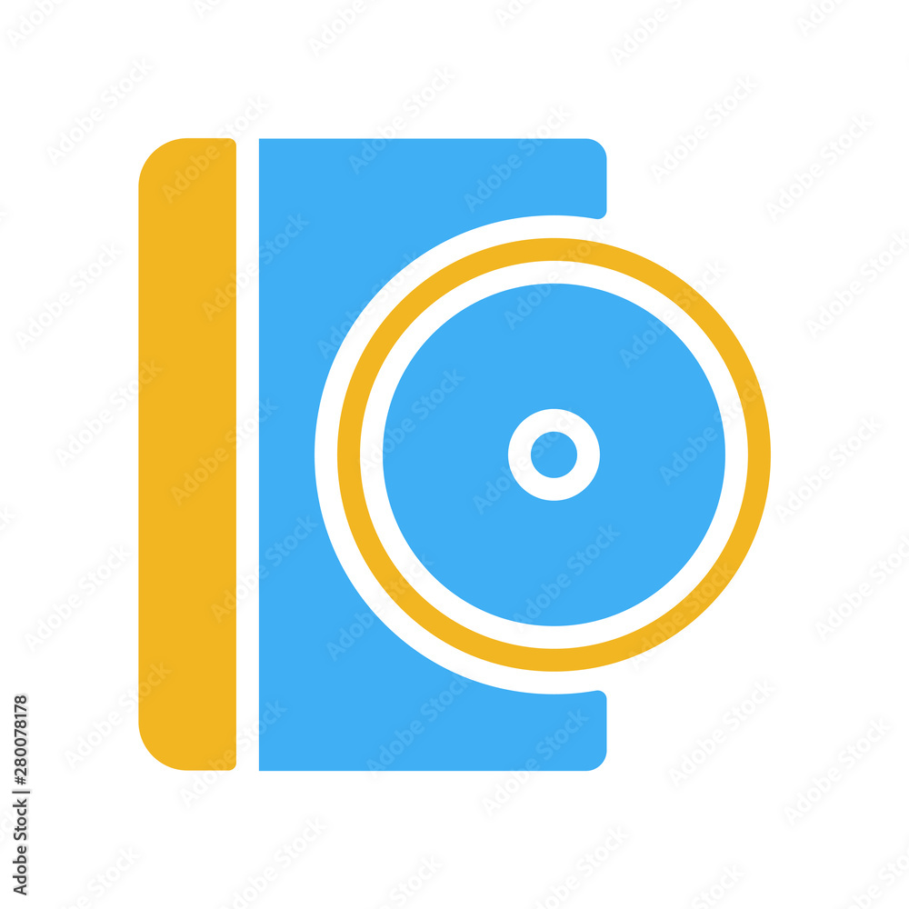 dvd disc icon from music and media collection dvd disc icon from music and media collection