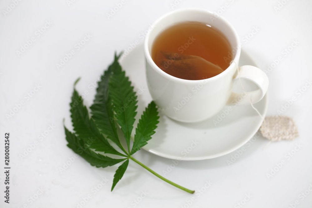 hemp tea . medical cannabis leaf hemp tea . medical cannabis leaf