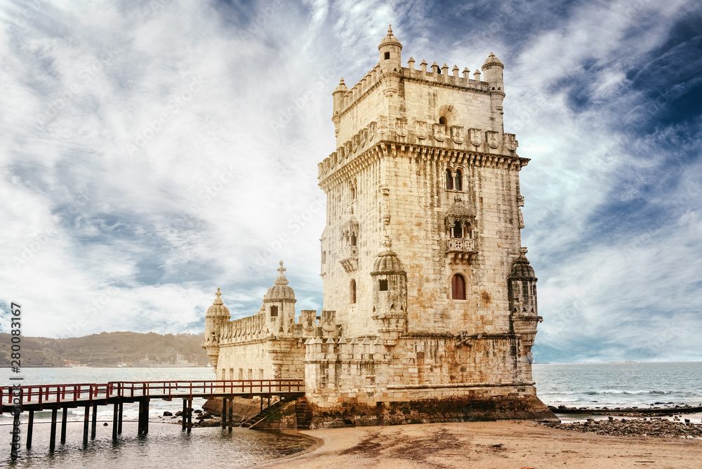 Belem Tower - Tagus River, Lisbon, Portugal