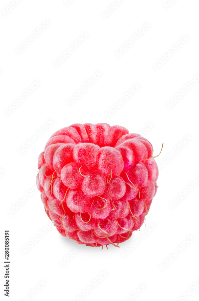Raspberry on a white isolated background Raspberry on a white isolated background