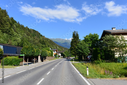 Landesstraße B188 in Löruns/Vorarlberg - Österreich