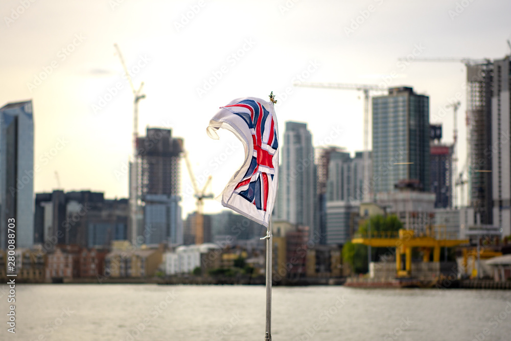 Flagge auf der Themse