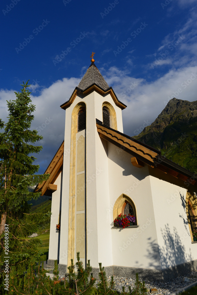 Kapelle in Galtür im Bezirk Landeck, Tirol (Österreich)