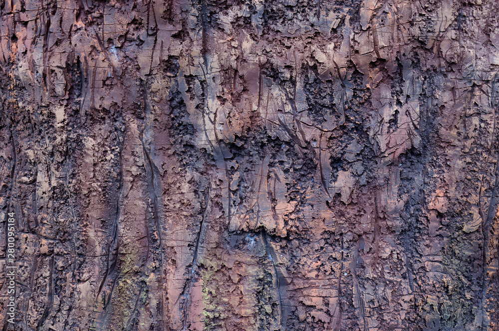 Imitation of a bark of a tree from ceramics. Imitation of a bark of a tree from ceramics.
