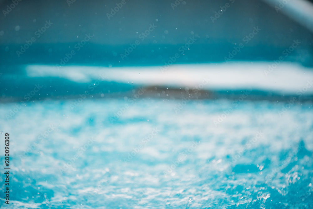 Pool water blurred. background.