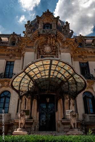 Cantacuzion Palace (Palatul Cantacuzino) built in architectural style of french beaux arts is home to the Romanian National Museum (Muzeul National) George Enescu photo